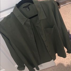 Army green flannel